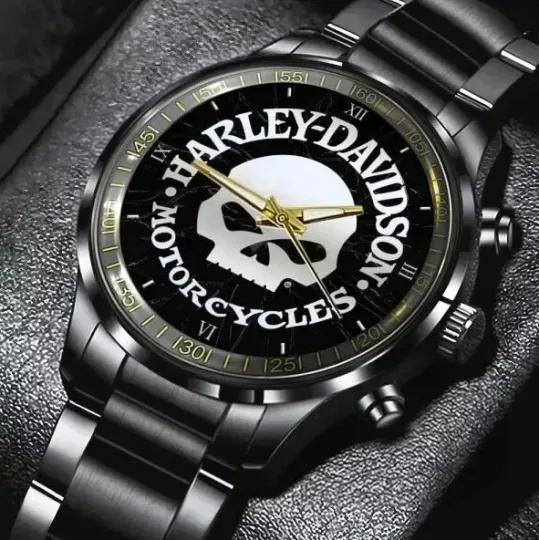 Discover Harley Motor Racing Davidsonn Black Stainless Steel Watch For Men