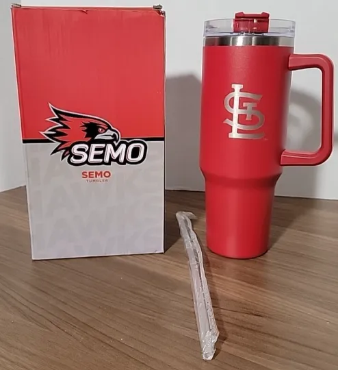 Discover St. Louis Cardinals Theme Night 40 oz SEMO Tumbler SGA 7/10/24