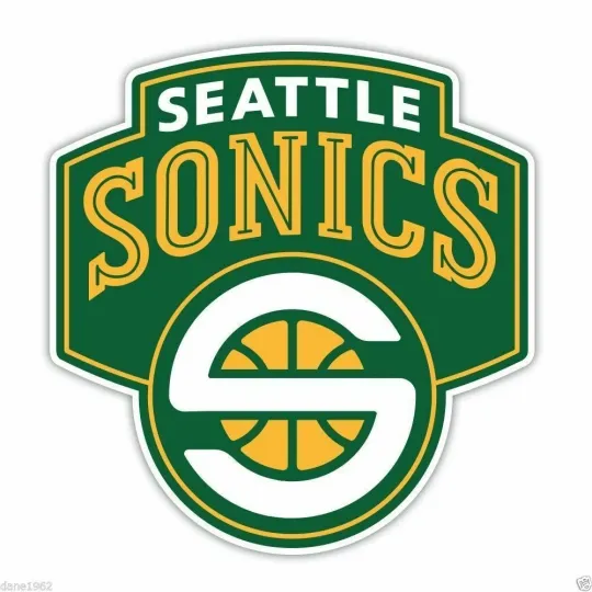 Discover Seattle Supersonics NBA Logo Sticker