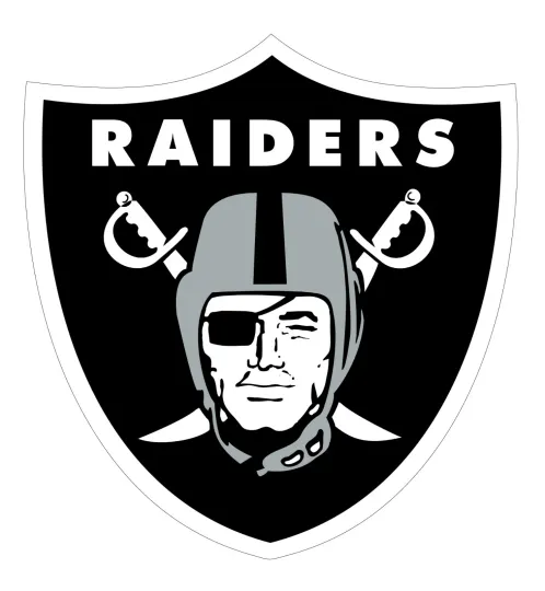 Discover Los Angeles Raiders Football Car Sticker
