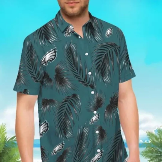 Discover football Philadelphia Hawaiian Shirt Palm Leaf, Gift For Friends