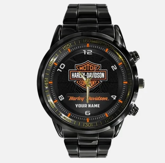 Discover Personalized Haarleyy Davidson Black Stainless Steel Watch