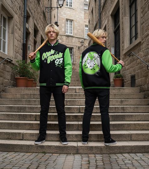 Discover Disney Oogie Boogie 93 Baseball Jacket, The Nightmare Before Christmas Varsity Jacket, Spooky Disney Villain Bomber Jacket, Disneyland Trip