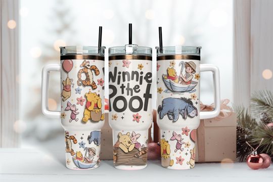 Discover Custom Name Cartoon 40oz Tumbler Wrap Png, Cartoon Characters 2 pieces 40 oz Tumbler Png, Cartoon 40oz Tumbler Png Sublimation Designs