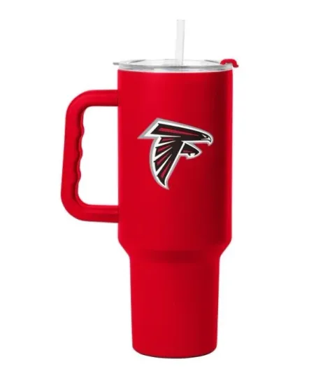 Atlanta Falcons Tumbler Red White Black 40 oz football Flipside Powder Coat