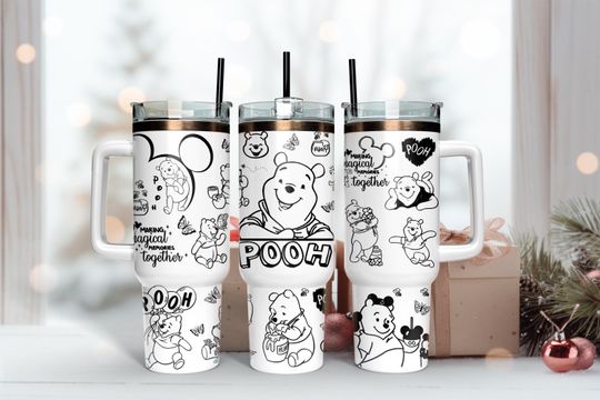 Discover Custom Name Cartoon 40oz Tumbler Wrap Png, Cartoon Characters 2 pieces 40 oz Tumbler Png, Cartoon 40oz Tumbler Png Sublimation Designs