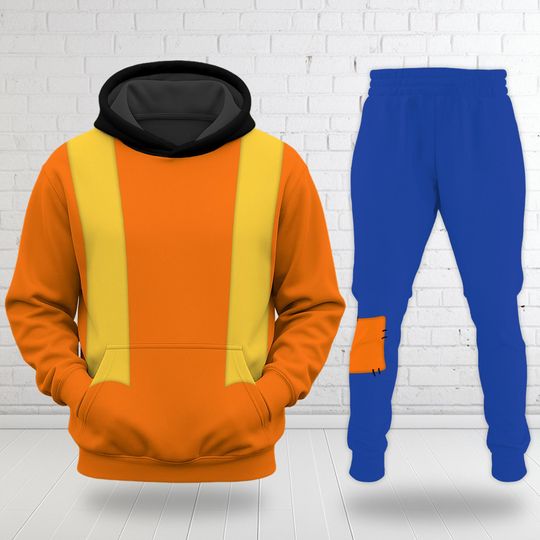 Discover Disney Goofy Dog Costume 3D Hoodie Jooger Set, Mickey And Friend Cosplay Costume Shirt