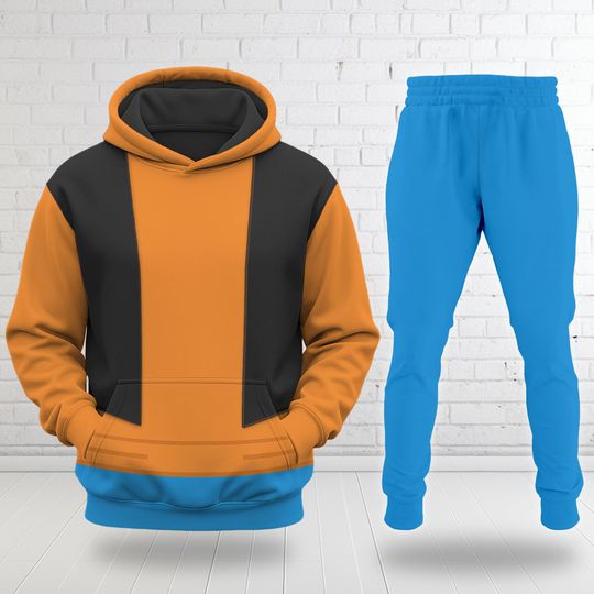 Discover Disney Goofy Dog Costume 3D Hoodie Jooger Set, Mickey And Friend Cosplay Costume Shirt