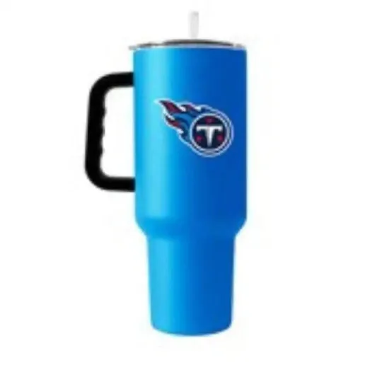 Discover Tennessee Titans 40oz. Powder Coat Travel Tumbler.