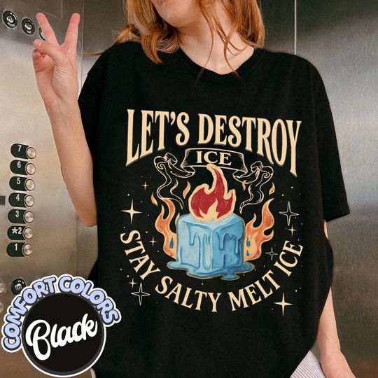 Discover Let's Destroy Ice T-Shirt, Satirical Anti Trump Tee