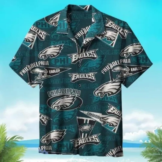 Discover Philadelphia Football Hawaiian Shirt Summer Beach, Gift For Friends