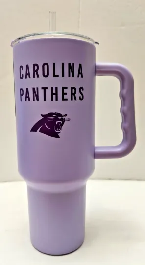 Carolina Panthers football Logobrands 40 oz Stainless Steel Travel Tumbler