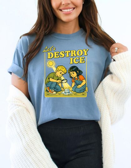 Discover Let's Destroy Ice T Shirt, Minnesota Rebel Political T-Shirt, Resistance Tee, Abolish Ice Shirt