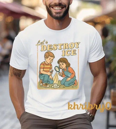 Discover Let's Destroy Ice Fck ICE Subtle Abolish ICE T-shirt