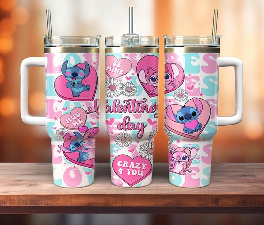Discover Valentine's Day Cartoon 40oz Tumbler , Cartoon Movies 40oz Tumbler , Cartoon Characters Tumbler
