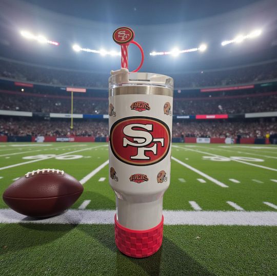 Discover 49ers Tumbler Set - 40oz Custom Football Fan Gift