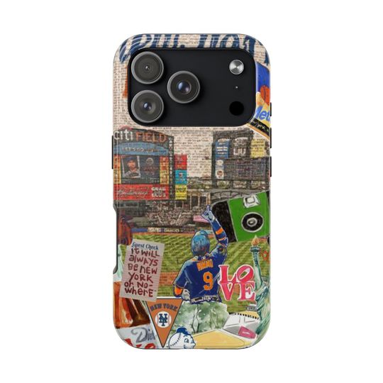 Discover Mets iPhone Case: New York Baseball, Impact Resistant