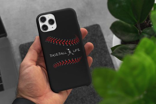 Discover Baseball is Life Phone Case: Impact Resistant iPhone Case