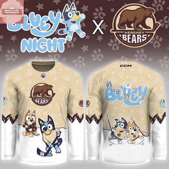 Discover Hershey Bears x BlueyDad Night 2026 Hockey Jersey
