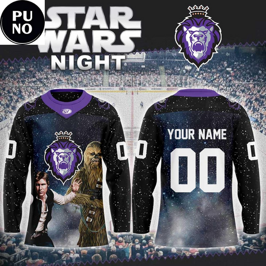 Discover Reading Royals x Star Wars Night Han and Chewy 2026 Personalized Hockey Jersey