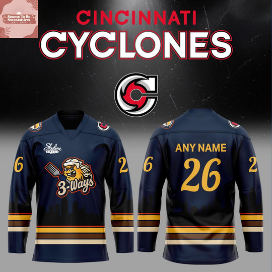 Discover Cincinnati Cyclones 3Ways 2026 Personalized Hockey Jersey