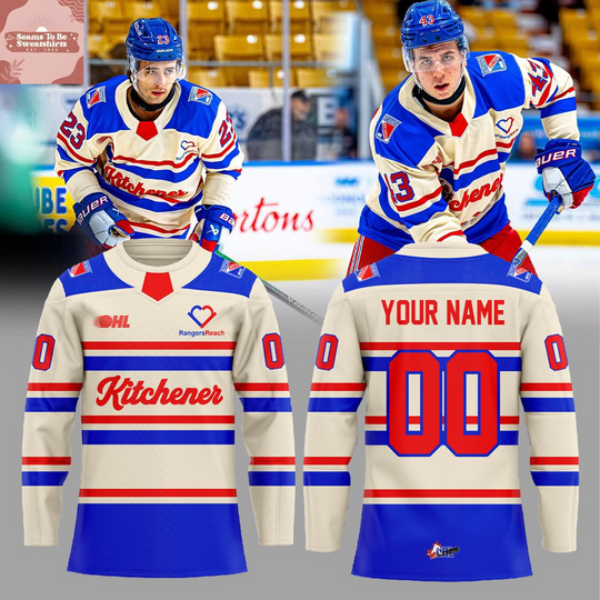 Discover Kitchener Rangers Warmups RTown BattleBuilt 2026 Personalized Hockey Jersey
