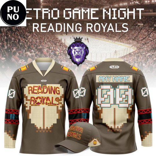 Discover Reading Royals Retro Game Night 2026 Personalized Hockey Jersey