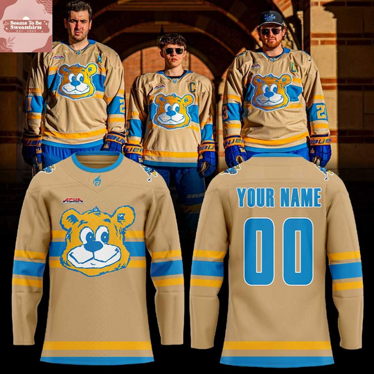 Discover UCLA Bruins Celebrating 100 Years UCLA Ice Hockey Personalized Hockey Jersey