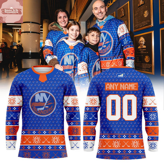 Discover New York Islanders Celebrate Christmas 2025 Personalized Hockey Jersey