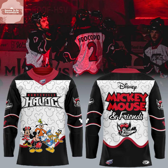 Discover Huntsville Havoc x Mickey Mouse & Friends Night 2026 Hockey Jersey