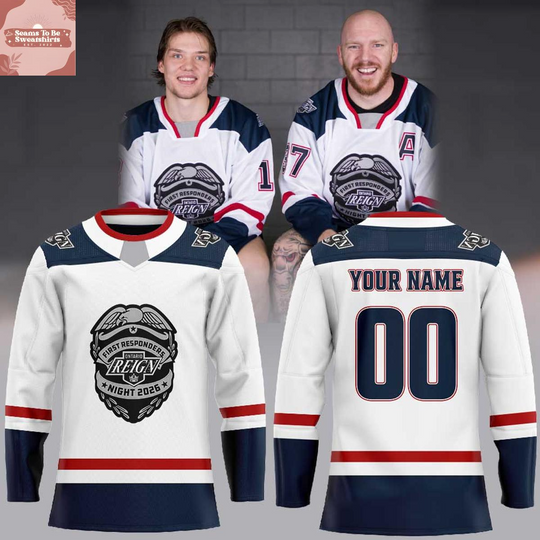 Discover Ontario Reign First Responders Night 2026 Personalized Hockey Jersey
