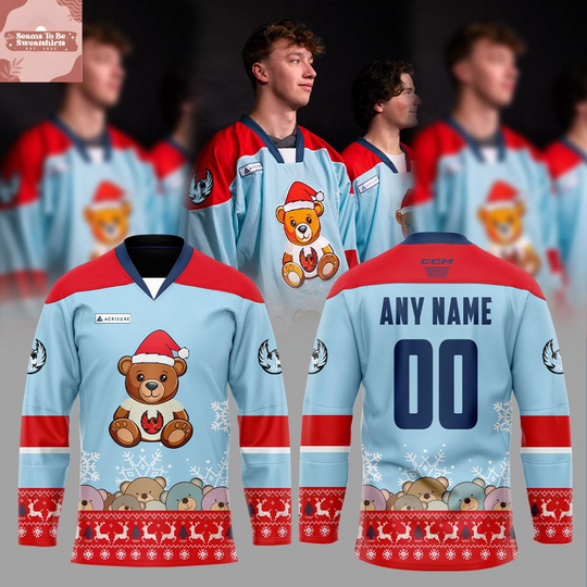 Discover Coachellla Valley Firebirds x Teddy Bear Toss 2025 Hockey Jersey