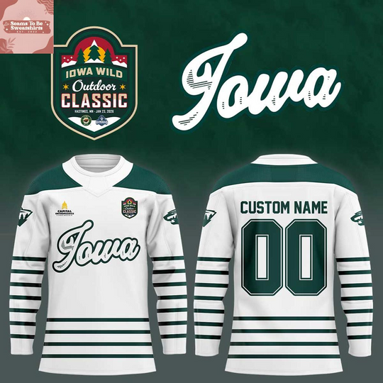 Discover Iowa Wild Outdoor Classic 2026 Personalized Hockey Jersey