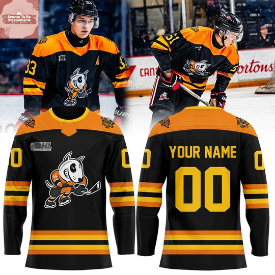 Discover Niagara IceDogs Cancer Care Programs 2026 Personalized Hockey Jersey