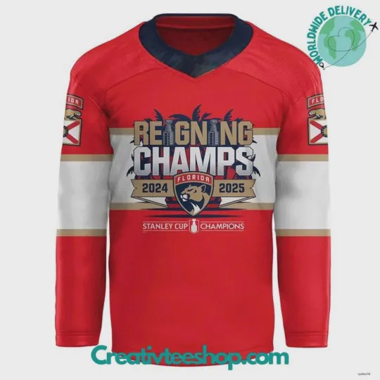 Personalized Florida Panthers Stanley Cup Champions Hockey Shirt