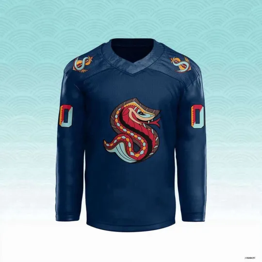 Personalized Seattle Kraken Lunar New Year Hockey Jersey