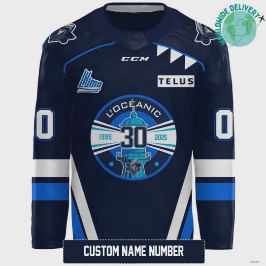 Discover Personalized Rimouski Oceanic Hockey Jersey