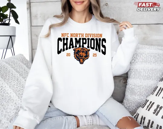 Discover Bears 2025 NFC North Division Champions Sweatshirt, Gift for Fan