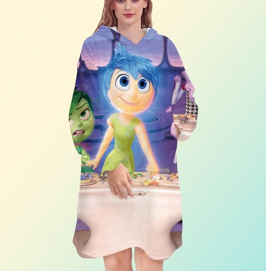Discover Inside Out blanket hoodie, oversize fleece sweatshirt, Unisex