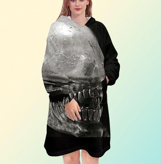 Discover Alien blanket hoodie, oversize fleece sweatshirt, Unisex