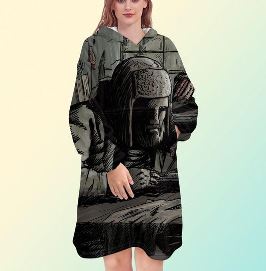 Discover Escape From Tarkov blanket hoodie, oversize fleece sweatshirt, Unisex