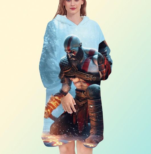 God of War Ragnarok Blanket Hoodie