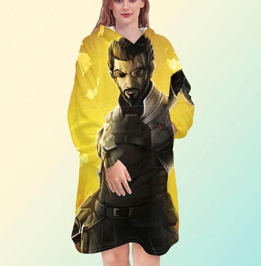 Discover Deus Ex blanket hoodie, oversize fleece, sweatshirt, Unisex