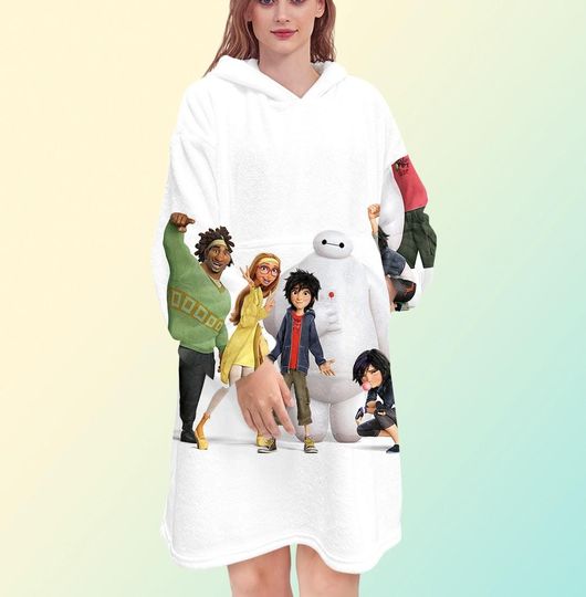 Discover Big Hero 6 Blanket Hoodie, Baymax Blanket Hoodie