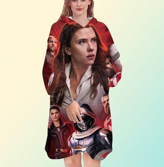 Black Widow Blanket Hoodie