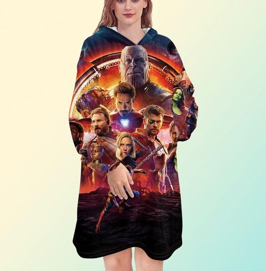 Discover Avengers Infinity War Blanket Hoodie