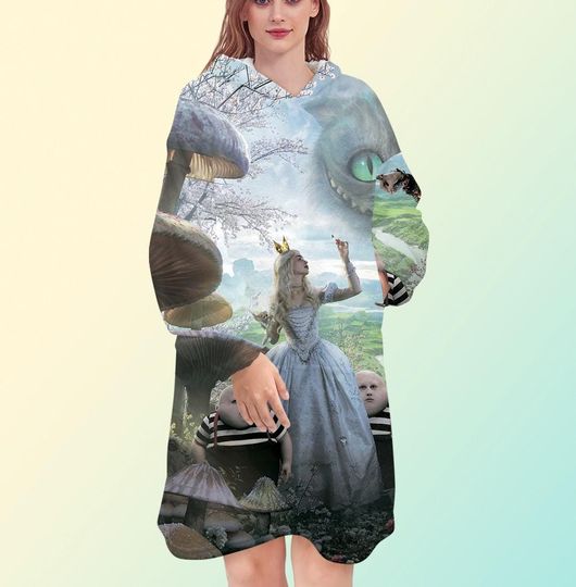 Discover Alice in Wonderland Blanket Hoodie
