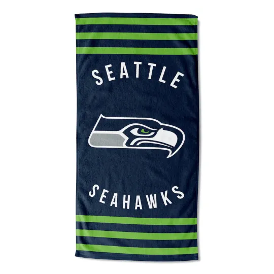 Discover Seattle Seahawks Beach Towel