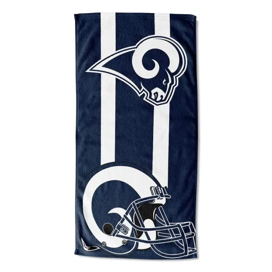 Discover LA Los Angeles Rams Beach Towel