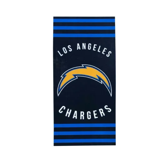 Discover Los Angeles Chargers Football Beach Towel